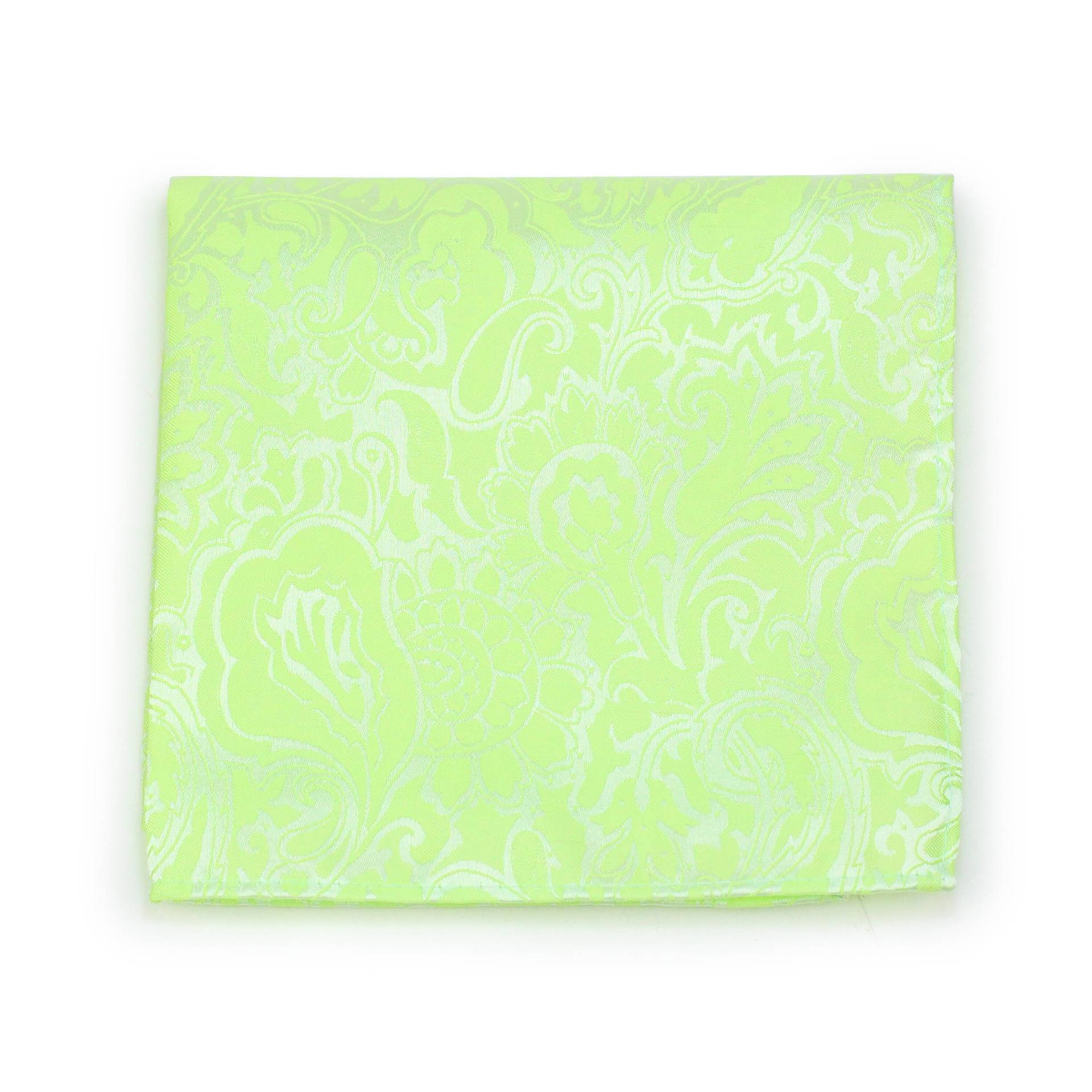 Helle Grüne Paisley Tasche Platz | Herren Pocket Square in Hellem Neongrün Mit Design Sommer Hochzeit Hanky von BowsNTiesShop