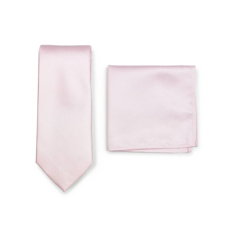 Hochzeit Krawatte Set | Und Pocket Square in Solid Blush Pink Mattes Finish Mit Eleganter Mikrotextur von BowsNTiesShop