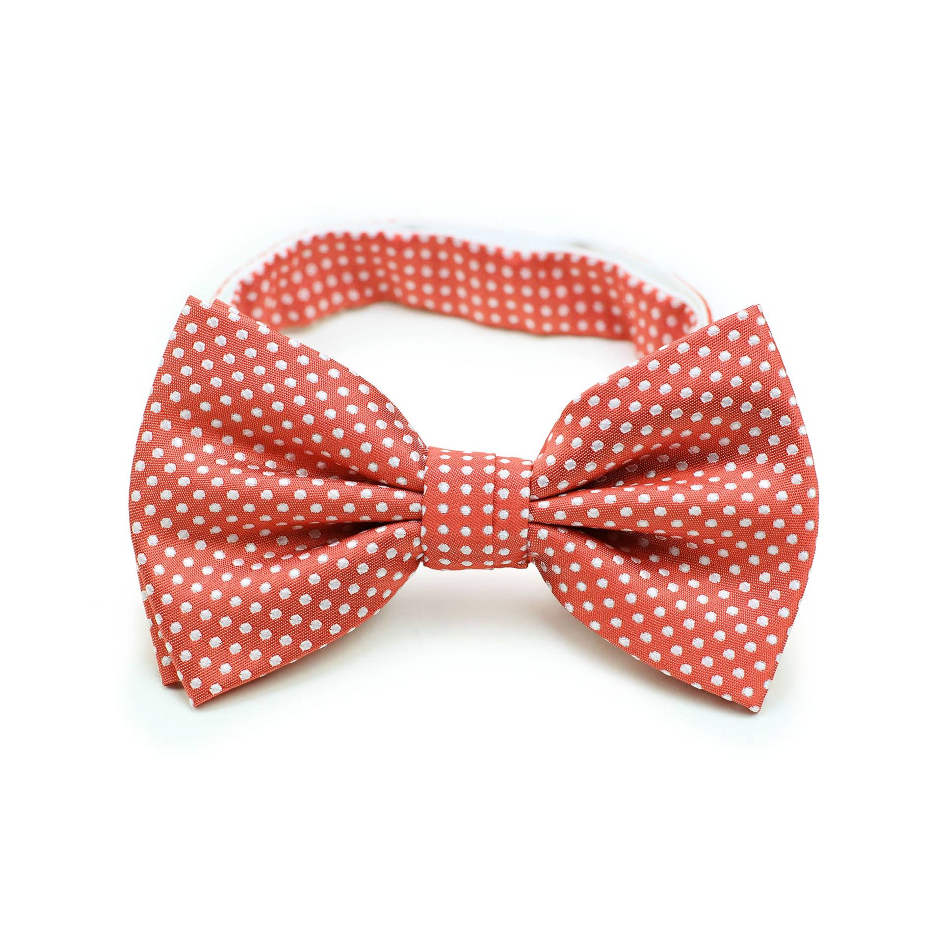 Korallenbow Tie | Herrenbogen in Korallenrot Pre-Tied Bow Ties Mit Pin Dots Coral Sommer-Hochzeitsbow Korallen von BowsNTiesShop