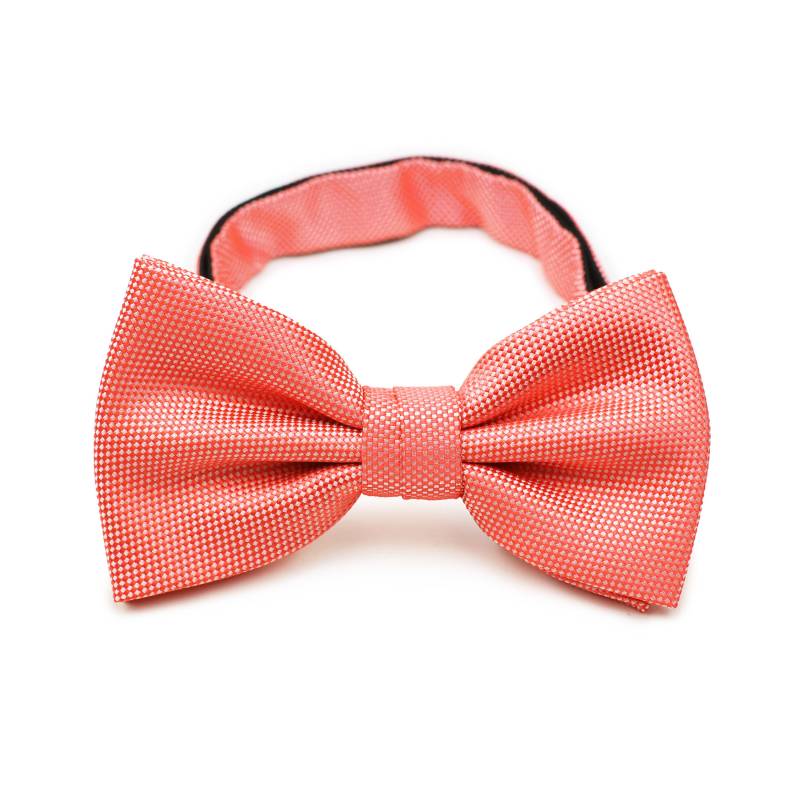 Neon Coral Bow Ties | Mens Tie in Bright Pre-Tied Mit Matte Finish Pink von BowsNTiesShop