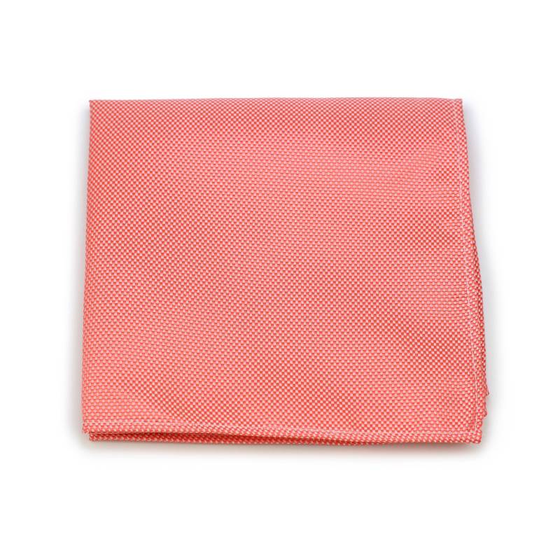 Neon-Korallen-Pocket Platz | Men-Pocket-Platz in Solid Neon Coral Hochzeitskauf Hanky Pink Matte Finish von BowsNTiesShop