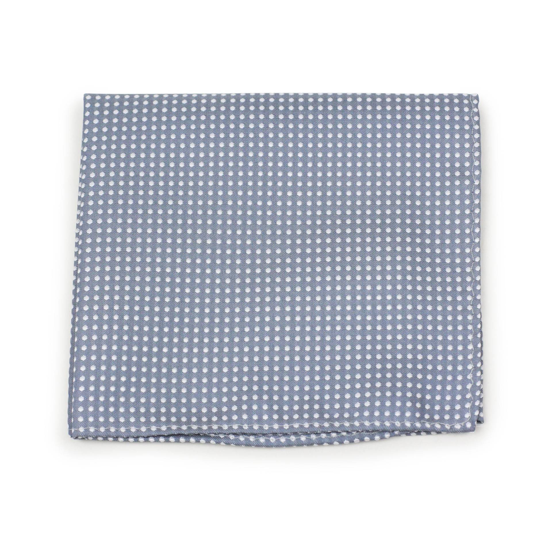 Silberner Graue Pocket Square | Men Es Formal Suit Hanky in Shadow Gray Pin Dot Design Elegant Silver | 10x10 Zoll von BowsNTiesShop