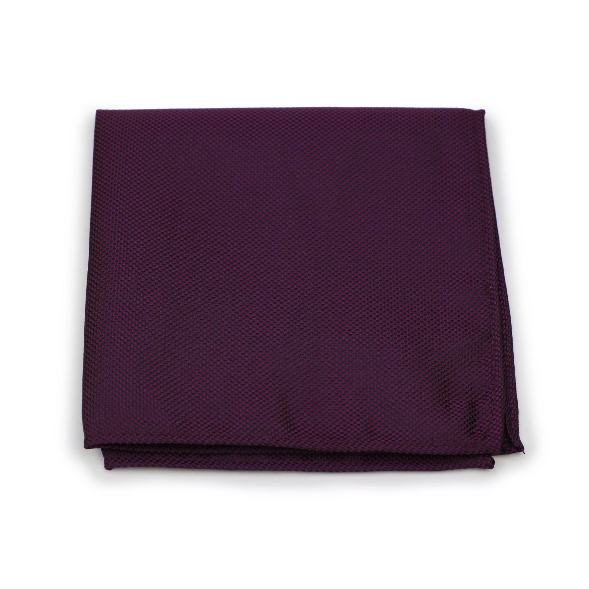 Traubentasche Platz | Matte Traube Lila Pocket Square Herren in Solid Grape Purple Mit Matt Strukturierte Finish von BowsNTiesShop