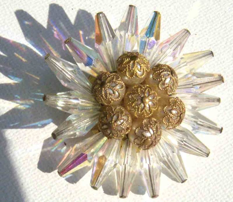 Die Atemberaubendste Vintage Große Statement-Brosche - Einfach Schöne Irisierende Brosche, Circa 1950. Geschenk Zum Muttertag Die Atemberaubendste Vintage Große Statement-Brosche - Einfach Schöne Irisierende Brosche, Circa 1950. Geschenk Zum Muttertag von BoxV