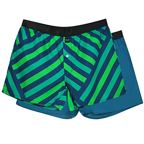 Boxatello Herren Boxershorts 2er Set - Premium Boxershorts (Rimini, M) von Boxatello