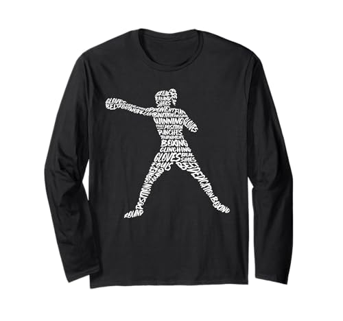 Boxen Boxsport Typografie Damen Mädchen Kinder Boxer Langarmshirt von Boxen Kampfkunst Boxsport Kampfsport