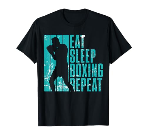 Eat Sleep Boxing Repeat Boxer Jungs Männer Box Boxkämpfer T-Shirt von Boxer Boxen Boxsport Geschenkideen Box Designs
