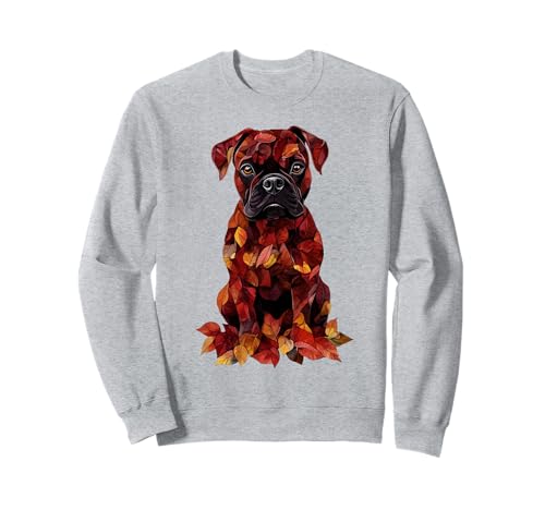Boxer Herbst Blätter Herbst Hund Boxer Mama Sweatshirt Boxer Herbst Blätter Herbst Hund Boxer Mama Sweatshirt von Boxer Dog Autumn Leaves - Fall Gifts