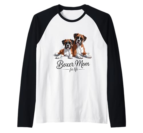 Boxerhund Mama fürs Leben Süß Raglan Boxerhund Mama fürs Leben Süß Raglan von Boxer Dog Co