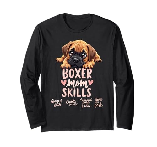 Lustiger Boxer Mama Hund Boxer Mama Humor Zitat Langarmshirt Lustiger Boxer Mama Hund Boxer Mama Humor Zitat Langarmshirt von Boxer Dog Fun Designs
