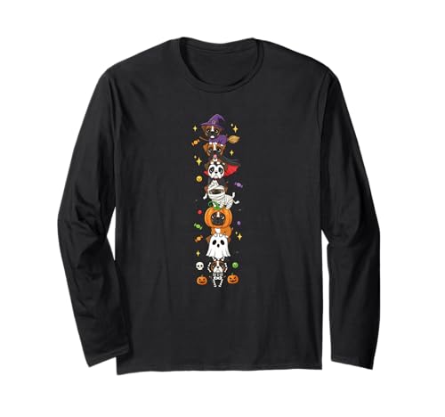 Boxer Hund Hexe Vampir Geist Halloween Kinder Herren Damen Langarmshirt Boxer Hund Hexe Vampir Geist Halloween Kinder Herren Damen Langarmshirt von Boxer Dog Lovers Halloween Skeleton Mummy Outfits