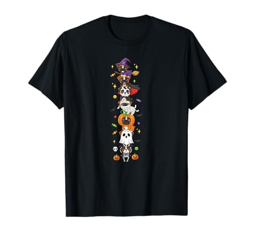 Boxer Hund Hexe Vampir Geist Halloween Kinder Herren Damen T-Shirt Boxer Hund Hexe Vampir Geist Halloween Kinder Herren Damen T-Shirt von Boxer Dog Lovers Halloween Skeleton Mummy Outfits