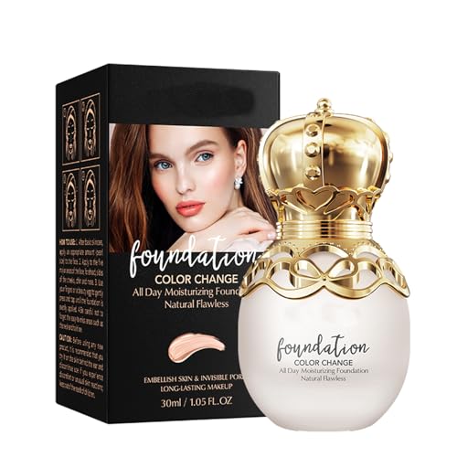 Farbwechsel-Foundation, Flüssige Foundation, Makellose Farbwechsel Foundation, Aufhellender Teint, Concealer-Foundation, Makelloses Make-up für die Farbwechselnde Grundierung Farbwechsel-Foundation, Flüssige Foundation, Makellose Farbwechsel Foundation, Aufhellender Teint, Concealer-Foundation, Makelloses Make-up für die Farbwechselnde Grundierung von Boxiatil