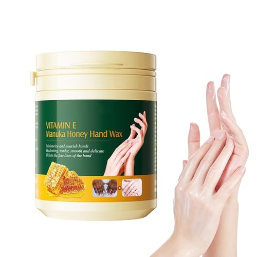 Handwachs, Mit Honig Und Vitamin E, Feuchtigkeitsspendende Handwachs, Exfoliate Handmaske, Honig Peel Off Hand Wax, Hydrating Nourishing Hand Mask Wax, 170 G von Boxiatil