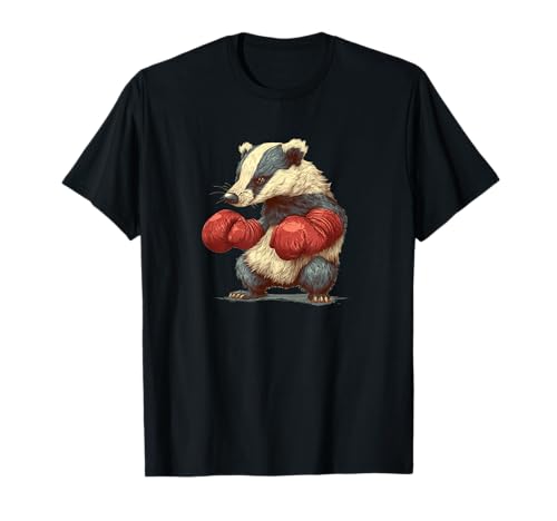Cooles Dachs mit Boxhandschuhen Kostüm für Erwachsene und Kinder T-Shirt Cooles Dachs mit Boxhandschuhen Kostüm für Erwachsene und Kinder T-Shirt von Boxing Badger Outfit