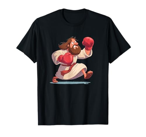 Boxhandschuhe Jesus Kostüm für Jungen und Mädchen T-Shirt Boxhandschuhe Jesus Kostüm für Jungen und Mädchen T-Shirt von Boxing Christ Outfit
