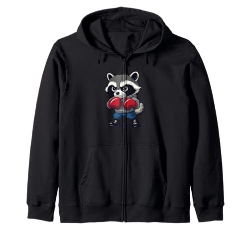 Hübsches Waschbär-Outfit für Jungen und Mädchen Kapuzenjacke von Boxing Raccoon