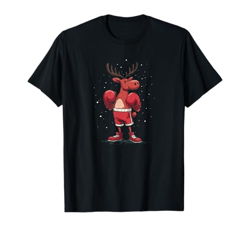 Cartoon Festlicher Rentier-Look für Erwachsene und Kinder T-Shirt Cartoon Festlicher Rentier-Look für Erwachsene und Kinder T-Shirt von Boxing Reindeer Outfit