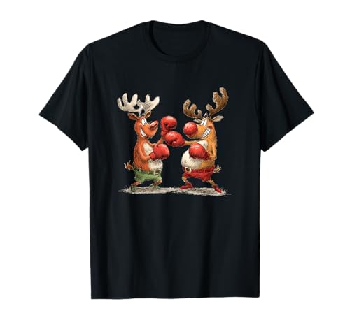 Hübscher Rentier-Box-Look für Festliche Jungen und Mädchen T-Shirt Hübscher Rentier-Box-Look für Festliche Jungen und Mädchen T-Shirt von Boxing Reindeer Outfit