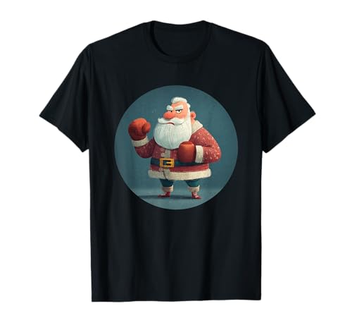 Hübscher Weihnachtsmann-Look mit Boxhandschuhen für Jungen und Mädchen T-Shirt Hübscher Weihnachtsmann-Look mit Boxhandschuhen für Jungen und Mädchen T-Shirt von Boxing Santa Outfit