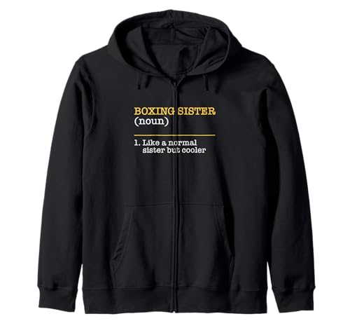 Boxing Sister Schwester Sprüche Boxing Girl MMA Kick-Boxing Kapuzenjacke von Boxing Sprüche & Boxing Geschenke