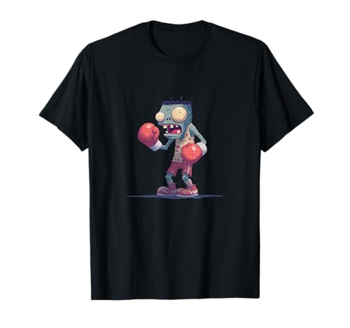 Erstaunliches Cartoon-Zombie-Kostüm für Box-Jungen und Mädchen T-Shirt von Boxing Zombie Outfit
