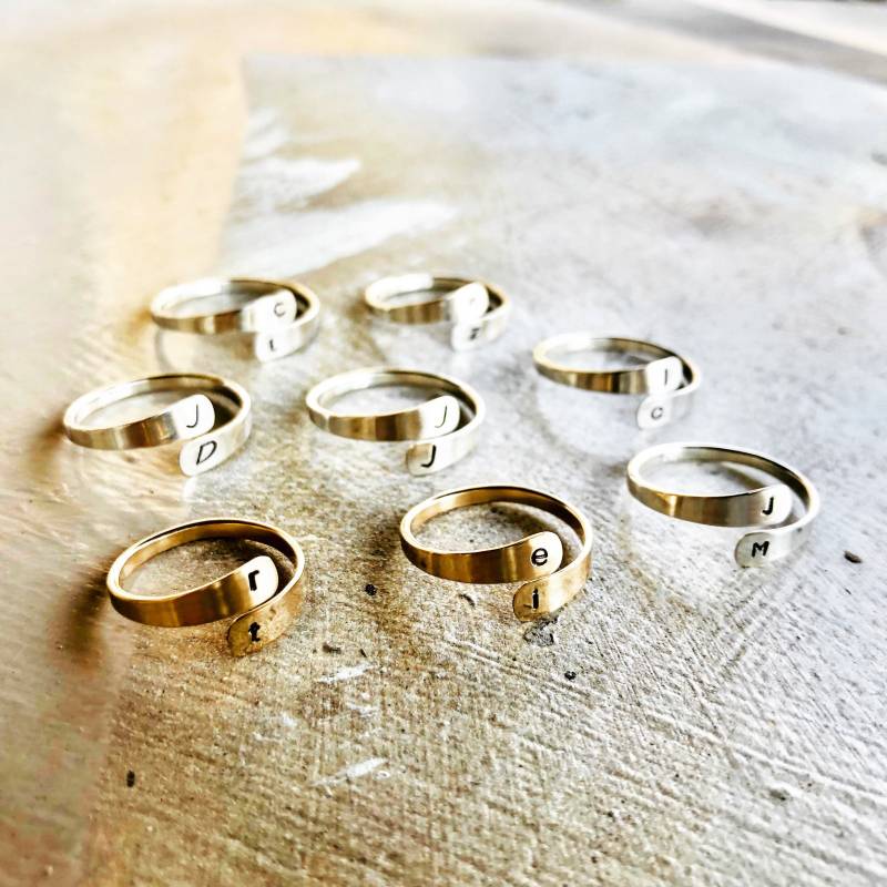 Personalisierter Ring Sterling Silber Oder Gold Filled, Personalisierter Ring Personalisierter Ring Sterling Silber Oder Gold Filled, Personalisierter Ring von BoxofPearlsbyAmanda