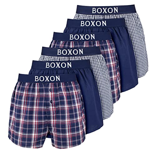 Boxon - Boxershorts - Web - 6er Pack (3XL Blau) von Boxon