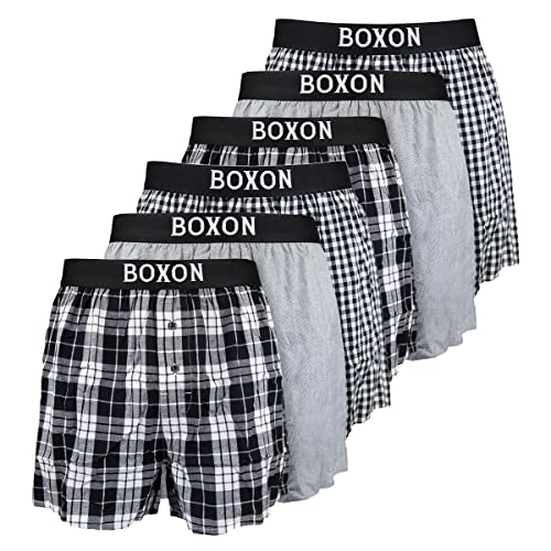 Boxon - Boxershorts - Web - 6er Pack (XXL Schwarz) von Boxon