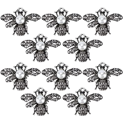 10 Stücke Biene fliegendes Insekt Brosche Zubehoer der Kleidung Geschenke Stifte Honigbienenformen Mehrzweck dekorative Perlenstifte Schuhe Taschen(2,5 * 3,5 cm -alte von Boxwizard