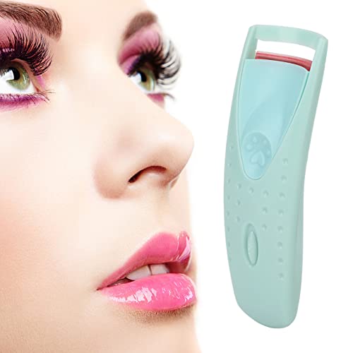 Boxwizard Beheizte Wimpernzange Silikon Typ C Aufladen Langlebige Elektrische Wimpernzange für Mädchen Pink (Cyan) von Boxwizard