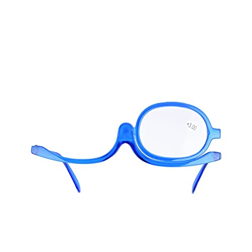 Vergrößern Sie die Augen-Make-up-Brille mit Einer Linse, die Sich Dreht, und die Ein Unverzichtbares Werkzeug für das Make-up von Frauen Ist (Blau) von Boxwizard
