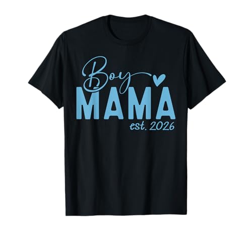 Boy Mama Est 2026 Boy Mom to be Pregnancy Announcement T-Shirt Boy Mama Est 2026 Boy Mom to be Pregnancy Announcement T-Shirt von Boy Mama Est 2026 Soon To Be Mom Pregnancy Reveal