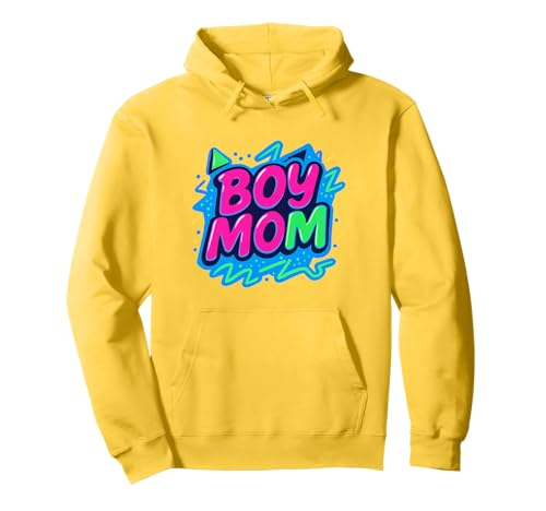 Junge Mama Raising Jungen Muttertag Mama Mama Lustiger Spruch Pullover Hoodie von Boy Mom Designs