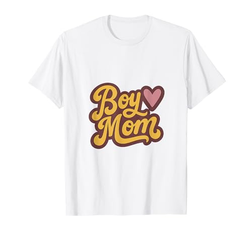 Junge Mama Raising Jungen Muttertag Mama Mama Lustiger Spruch T-Shirt von Boy Mom Designs