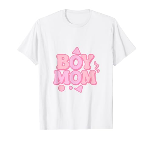 Junge Mama Raising Jungen Muttertag Mama Mama Lustiger Spruch T-Shirt von Boy Mom Designs