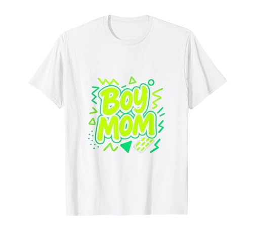 Junge Mama Raising Jungen Muttertag Mama Mama Lustiger Spruch T-Shirt von Boy Mom Designs