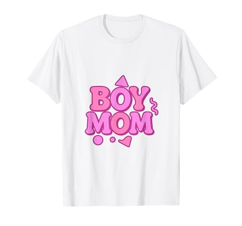 Junge Mama Raising Jungen Muttertag Mama Mama Lustiger Spruch T-Shirt von Boy Mom Designs