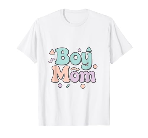 Junge Mama Raising Jungen Muttertag Mama Mama Lustiger Spruch T-Shirt von Boy Mom Designs