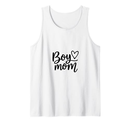 Junge Mama Raising Jungen Muttertag Mama Mama Lustiger Spruch Tank Top von Boy Mom Designs