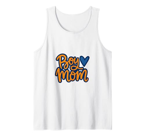 Junge Mama Raising Jungen Muttertag Mama Mama Lustiger Spruch Tank Top von Boy Mom Designs
