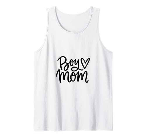 Junge Mama Raising Jungen Muttertag Mama Mama Lustiger Spruch Tank Top von Boy Mom Designs