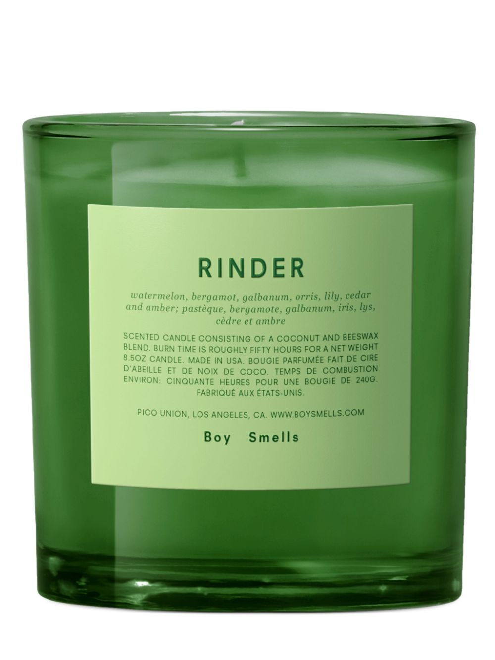 Boy Smells Rinder Duftkerze 240g - Grün von Boy Smells