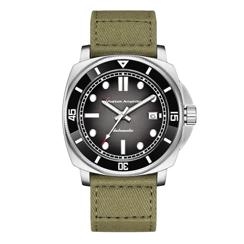 Boyarca Herren Automatische mechanische Uhren, NH35 Uhrwerk, Saphirkuppelglas, leuchtende Keramiklünette, luxuriöse männliche Armbanduhr, Grün B1 von Boyarca