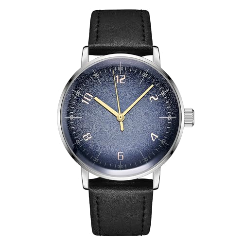 Boyarca Mechanische Vintage-Uhr mit gewölbtem Glasspiegel und 40-mm-Gehäuse, lässige und minimalistische mechanische Armbanduhr mit Handaufzug, für Damen und Herren, Silber/Violett Boyarca Mechanische Vintage-Uhr mit gewölbtem Glasspiegel und 40-mm-Gehäuse, lässige und minimalistische mechanische Armbanduhr mit Handaufzug, für Damen und Herren, Silber/Violett von Boyarca