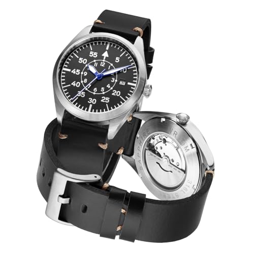 Fliegeruhr Flieger Automatik Mechanische Uhren Reloj Flieger Taucharmbanduhr Mechanische Uhren Reloj Piloto Aviador Fliegheruhr B-Uhr, Schwarz Fliegeruhr Flieger Automatik Mechanische Uhren Reloj Flieger Taucharmbanduhr Mechanische Uhren Reloj Piloto Aviador Fliegheruhr B-Uhr, Schwarz von Boyarca