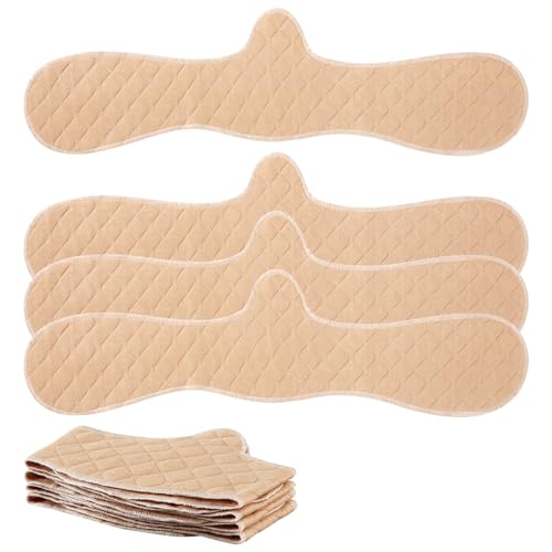 Boyiee 4 Wiederverwendbare Baumwolle BH Einlagen Unter Brust Schweißabsorbierende Pads BH Schweißeinlagen Frau (Hautfarbe,M) von Boyiee