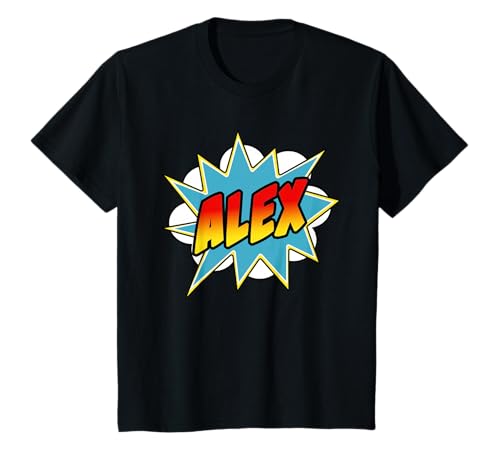 Jungen Alex Comic Book Superheldenname T-Shirt Jungen Alex Comic Book Superheldenname T-Shirt von Boys Alex Comic Book Superhero Name