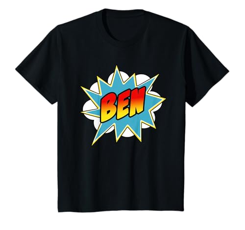 Jungen Ben Comic Book Superheldenname T-Shirt Jungen Ben Comic Book Superheldenname T-Shirt von Boys Ben Comic Book Superhero Name