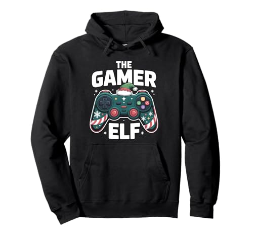 The Gamer Elf Videospiele für Jungen, Herren, Kinder Pullover Hoodie von Boys Christmas Elf Funny Gaming
